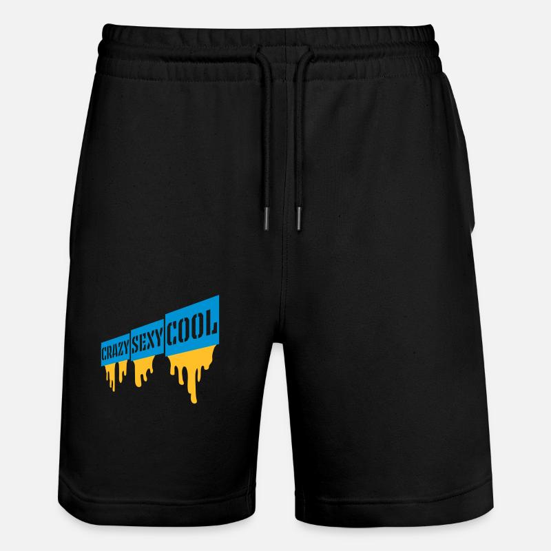 crazy sexy cool Design - Stanley/Stella Unisex Bio Joggingshorts Trainer  - Schwarz