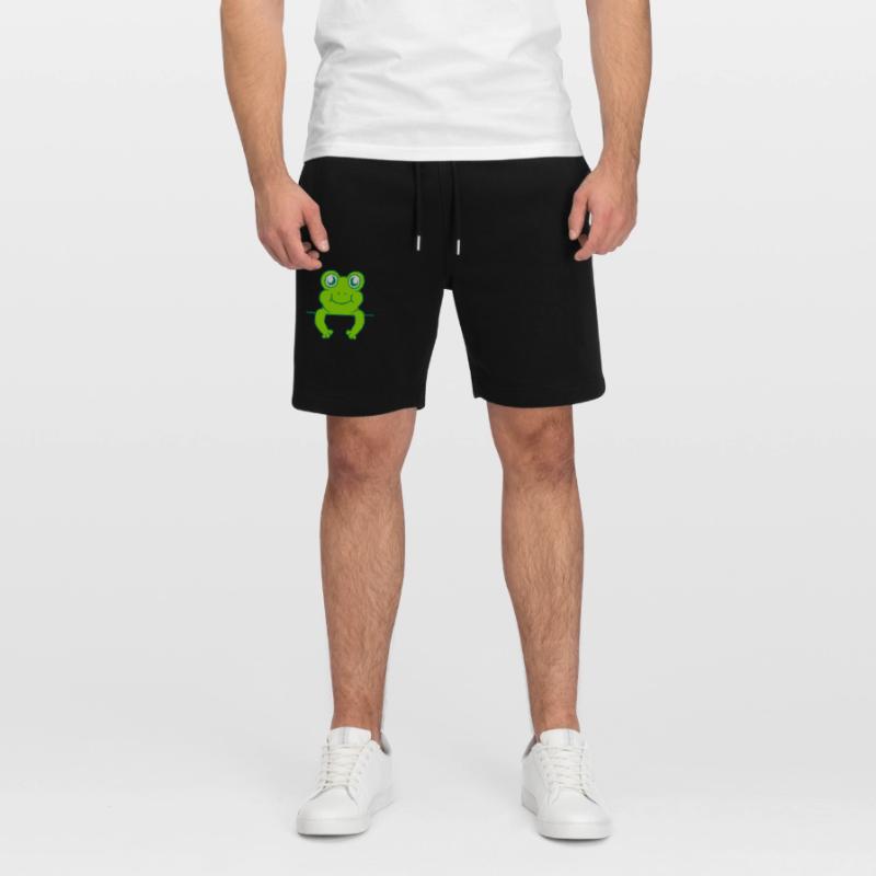 Shield Wall Frog Comic Stanley/Stella Trainer Unisex Organic Jogging Shorts