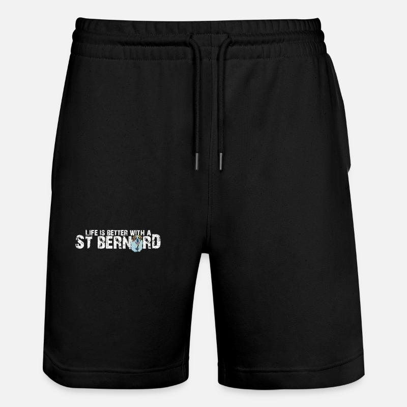 Bernhardiner - Stanley/Stella Unisex Bio Joggingshorts Trainer  - Schwarz