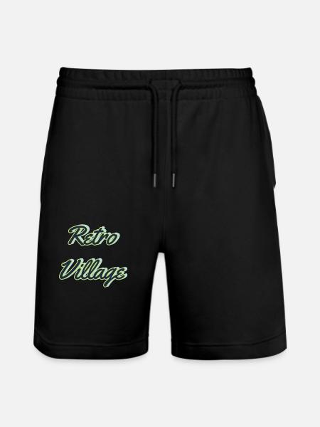 Retro village - Stanley/Stella Unisex Bio Joggingshorts Trainer  - Schwarz