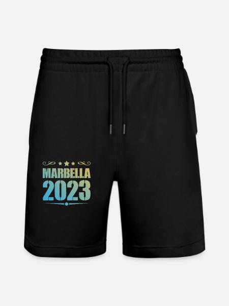 Marbella 2023 - Stanley/Stella Trainer Unisex Organic Jogging Shorts - black