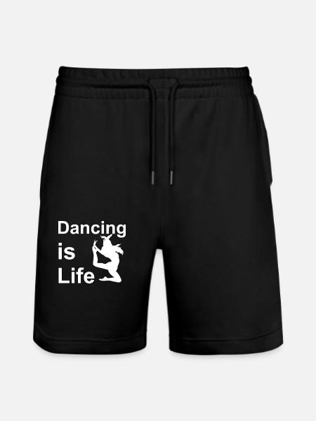 Dancing Dance Music - Stanley/Stella Trainer Unisex Organic Jogging Shorts - black