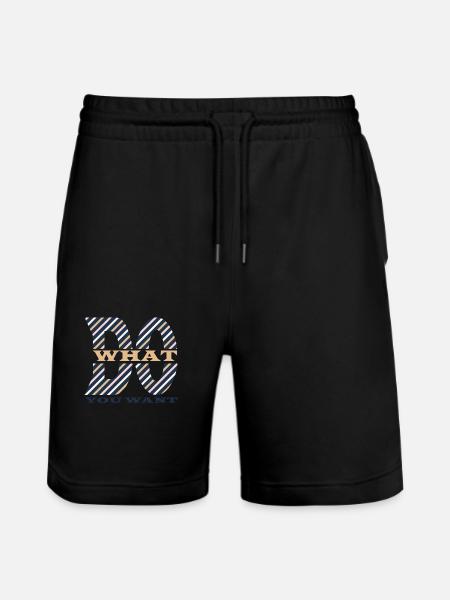 Do what you want - Stanley/Stella Trainer Unisex Organic Jogging Shorts - black