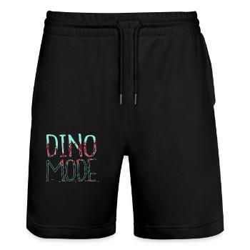 green gift idea funny sayings happy gift fun funny - Stanley/Stella Unisex Bio Joggingshorts Trainer  - Schwarz - Vorne - Nik (191cm) & Marisol (170cm)