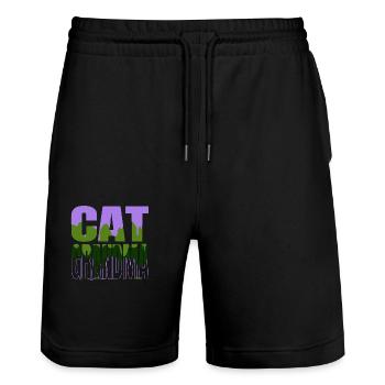 anniversary persian business cat tshirts - Stanley/Stella Unisex Bio Joggingshorts Trainer  - Schwarz - Vorne - Nik (191cm) & Marisol (170cm)
