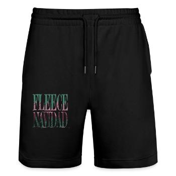 bedroom gift beard jokes birthday present - Stanley/Stella Unisex Bio Joggingshorts Trainer  - Schwarz - Vorne - Nik (191cm) & Marisol (170cm)