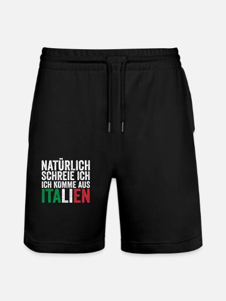 Italy Italian Vaffanculo - Stanley/Stella Trainer Unisex Organic Jogging Shorts - black