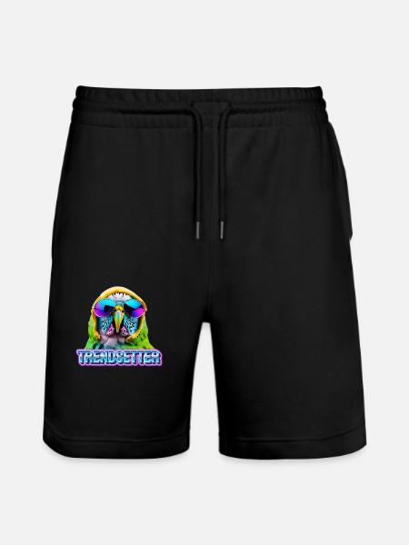 Trendsetter - Stanley/Stella Unisex Bio Joggingshorts Trainer - Schwarz