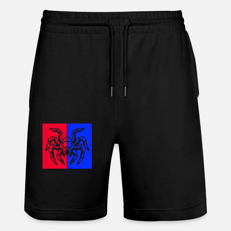 spinne spider - Stanley/Stella Unisex Bio Joggingshorts Trainer  - Schwarz