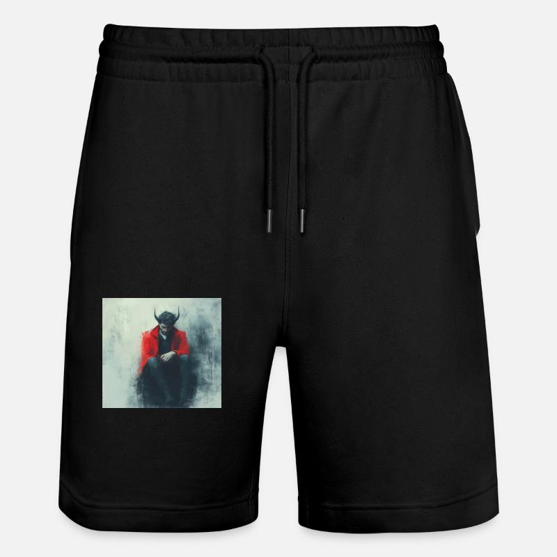 Teufel - Stanley/Stella Unisex Bio Joggingshorts Trainer  - Schwarz