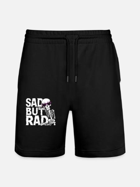 Melancholy with style - Stanley/Stella Trainer Unisex Organic Jogging Shorts - black