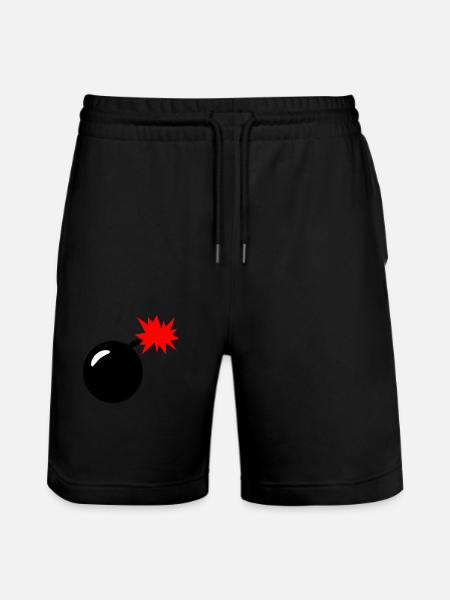 Bombe - Stanley/Stella Unisex Bio Joggingshorts Trainer  - Schwarz