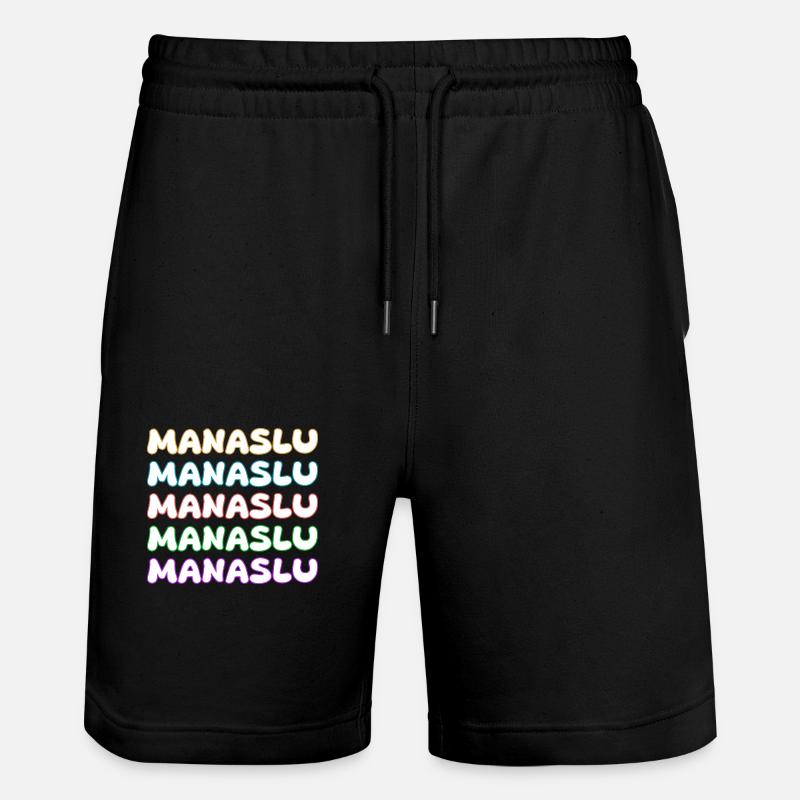 Ascension du Manaslu - Short de jogging bio TRAINER Stanley/Stella unisexe - noir