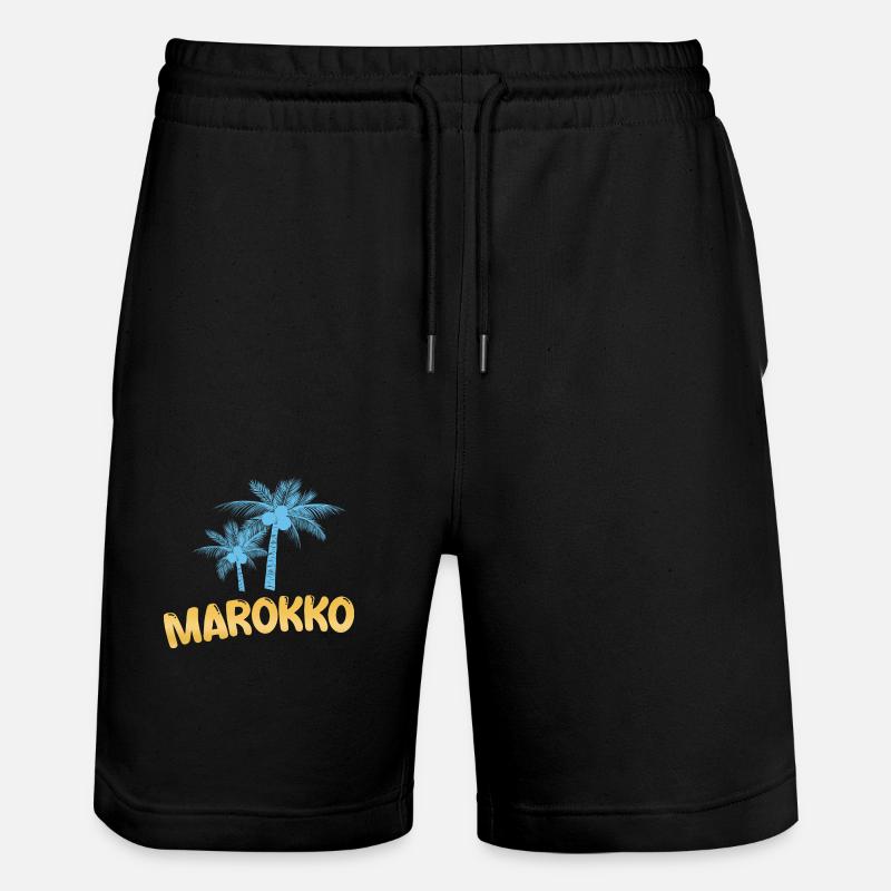 Maroc comme Maroc - Short de jogging bio TRAINER Stanley/Stella unisexe - noir
