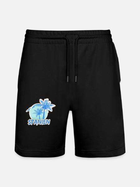 Spain - Stanley/Stella Trainer Unisex Organic Jogging Shorts - black
