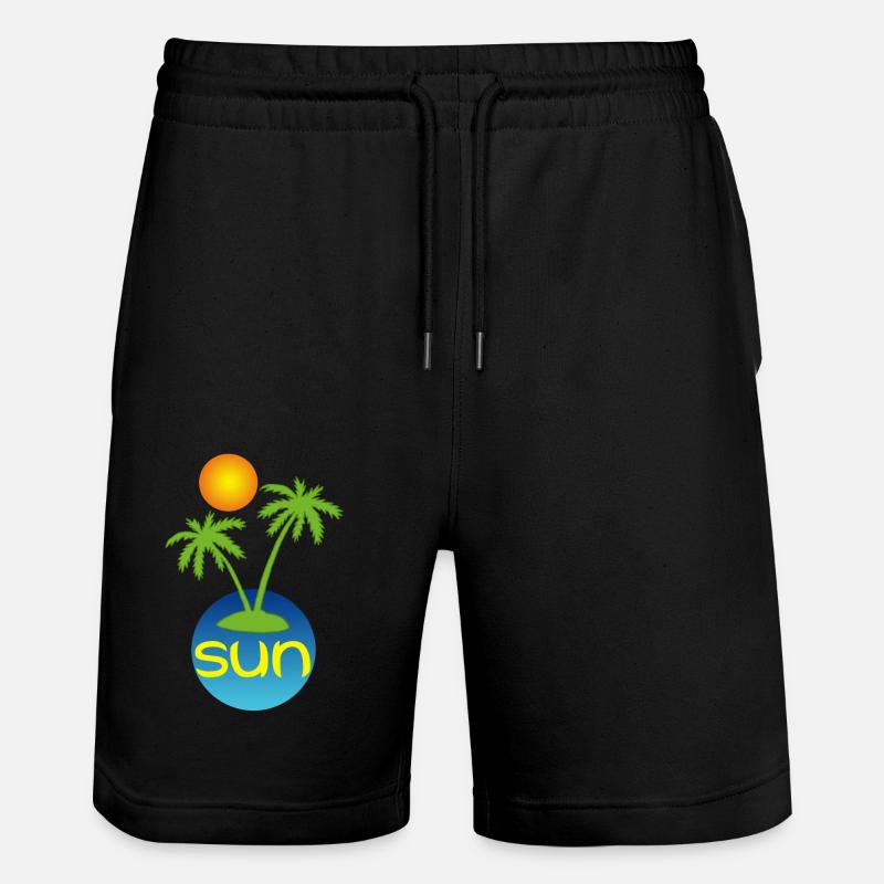 Soleil au paradis - Short de jogging bio TRAINER Stanley/Stella unisexe - noir