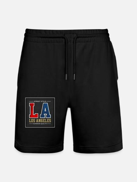 Los Angeles - Stanley/Stella Trainer Unisex Organic Jogging Shorts - black