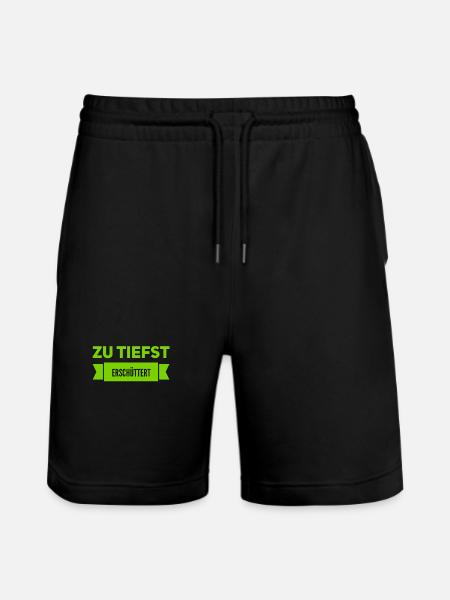 ich bin erschüttert - Stanley/Stella Unisex Bio Joggingshorts Trainer  - Schwarz