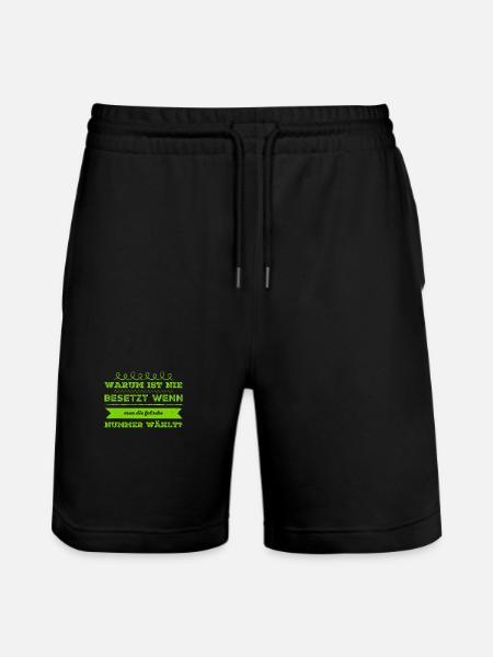 verwählt - Stanley/Stella Unisex Bio Joggingshorts Trainer - Schwarz
