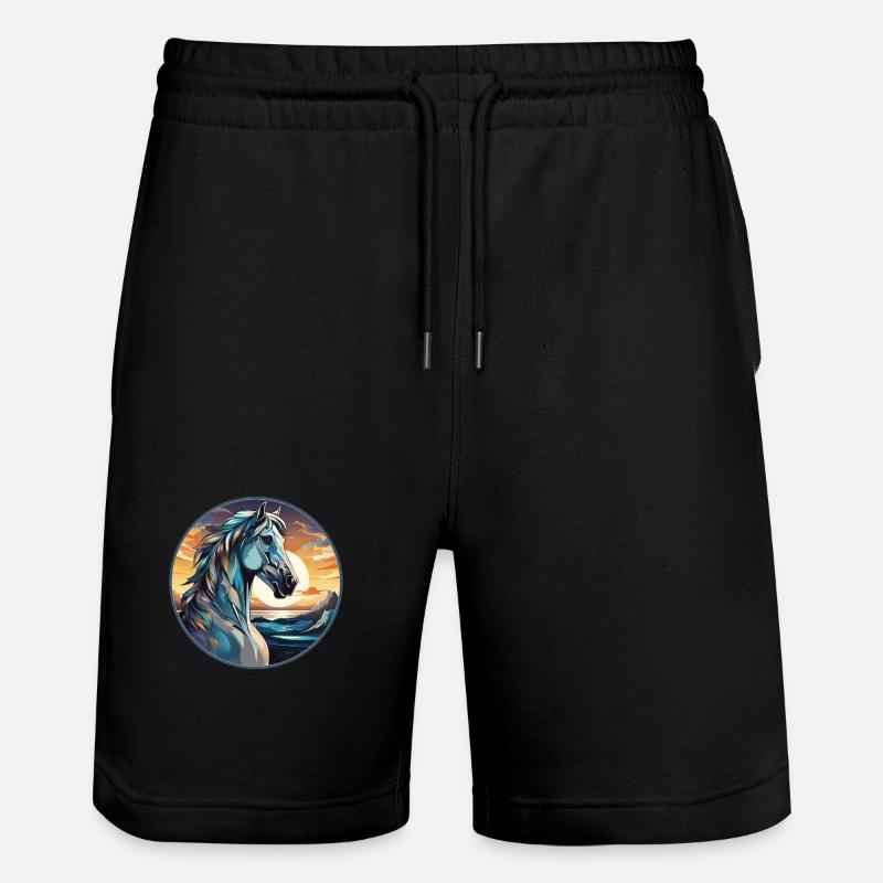 Cheval - Short de jogging bio TRAINER Stanley/Stella unisexe - noir