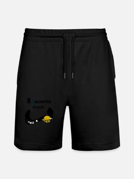 Joy & Happy - Stanley/Stella Trainer Unisex Organic Jogging Shorts - black