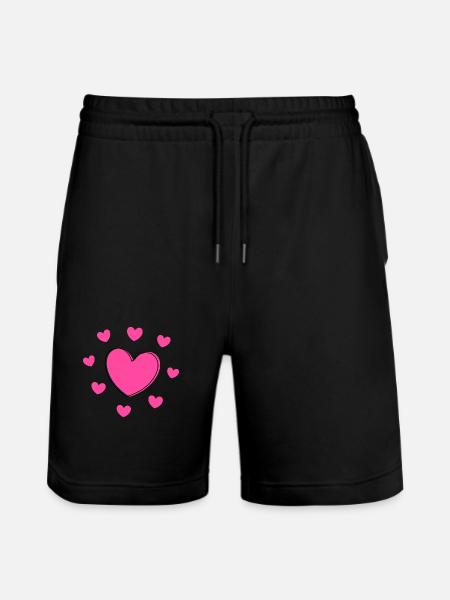 Valentinsdagsgave Valentinsdag - Stanley/Stella Trainer økologiske unisex joggingshorts - sort