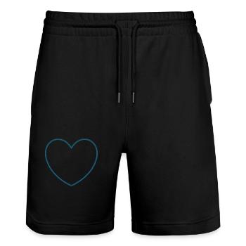 Cadeau pour la fête des mères : Idée de cadeau pour la fête des mères - Short de jogging bio TRAINER Stanley/Stella unisexe - noir - Devant - Nik (191cm) & Marisol (170cm)