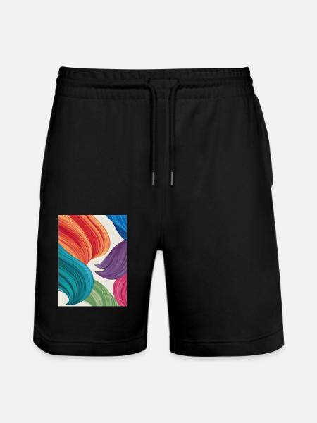 Feather-light colours - Stanley/Stella Trainer Unisex Organic Jogging Shorts - black