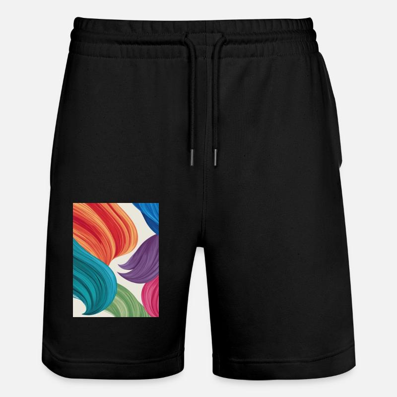 Feather-light colours - Stanley/Stella Trainer Unisex Organic Jogging Shorts - black