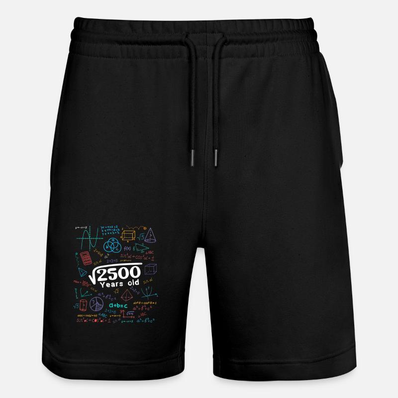 2500 ans de gribouillages mathématiques - Short de jogging bio TRAINER Stanley/Stella unisexe - noir