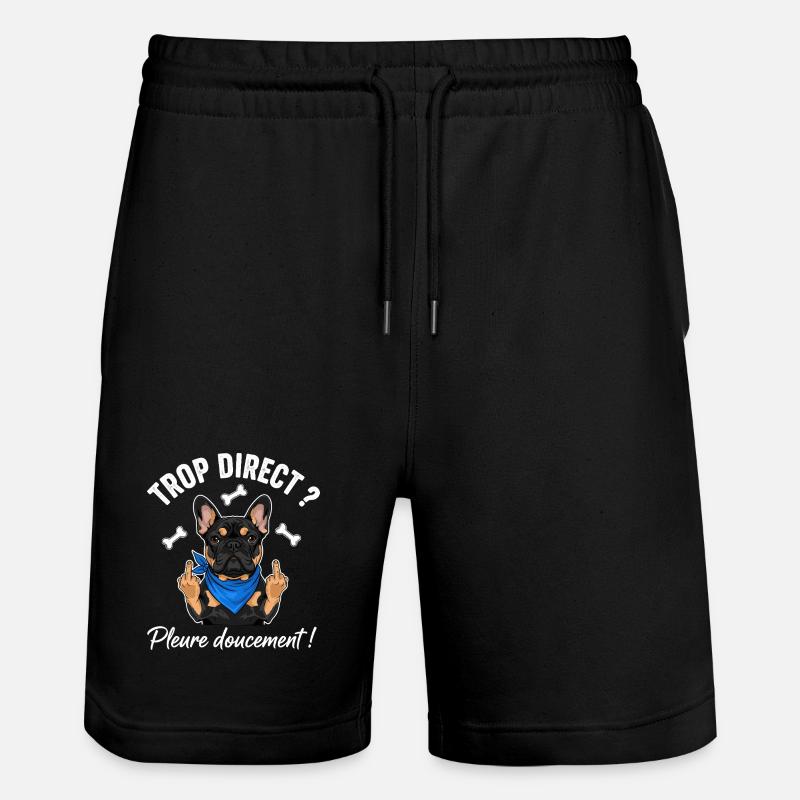 Bouledogue français cool - Short de jogging bio TRAINER Stanley/Stella unisexe - noir