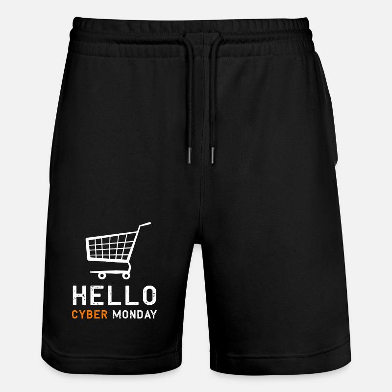 Cyber Monday Kaufrausch - Stanley/Stella Unisex Bio Joggingshorts Trainer  - Schwarz