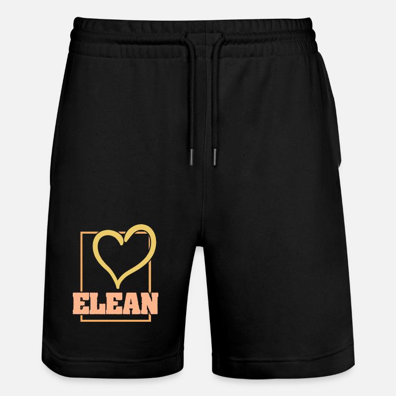 Herz Elea - Stanley/Stella Unisex Bio Joggingshorts Trainer - Schwarz