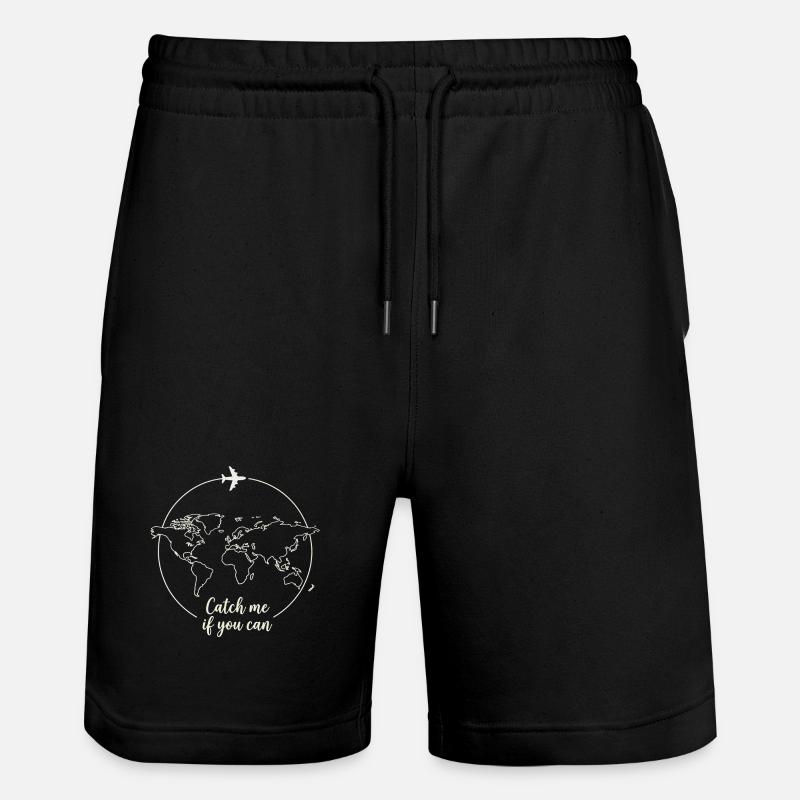 Catch me Travel Design - Short de jogging bio TRAINER Stanley/Stella unisexe - noir