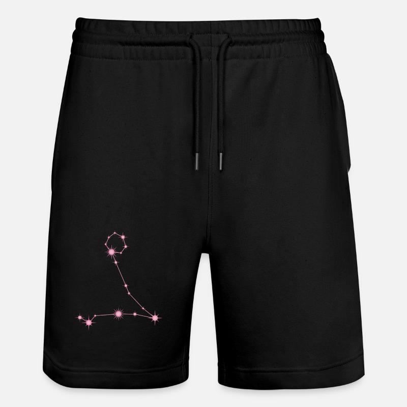Fischestern Sternbild Sternzeichen Pastellrosa - Stanley/Stella Unisex Bio Joggingshorts Trainer  - Schwarz