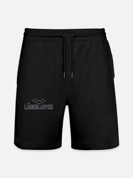Lila Bat Neon Schriftdesign - Stanley/Stella Unisex Bio Joggingshorts Trainer - Schwarz