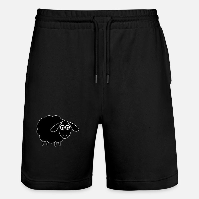 Mouton noir - Short de jogging bio TRAINER Stanley/Stella unisexe - noir