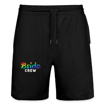 Zaumzeug Crew Rainbow W - Stanley/Stella Unisex Bio Joggingshorts Trainer  - Schwarz - Vorne - Nik (191cm) & Marisol (170cm)