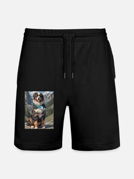Chiot Bouvier Bernois - Short de jogging bio TRAINER Stanley/Stella unisexe - noir