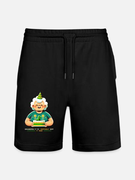Joyful Birthday Grandma - Stanley/Stella Trainer Unisex Organic Jogging Shorts - black