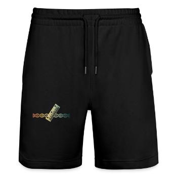 Keyboard Piano Synthesizer DNA Resonant Genetics - Stanley/Stella Trainer Unisex Organic Jogging Shorts - black - Front - Nik (191cm) & Marisol (170cm)