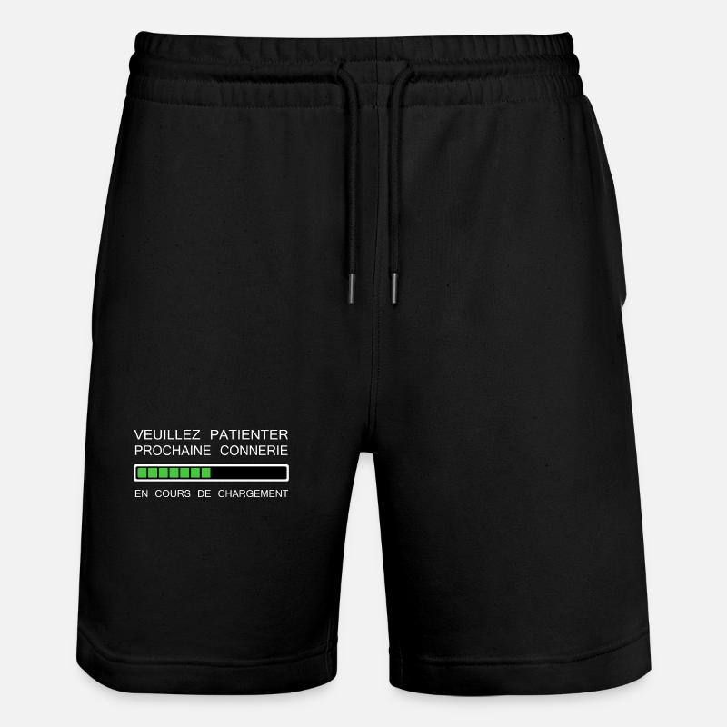 Prochaine connerie en cours - Short de jogging bio TRAINER Stanley/Stella unisexe - noir