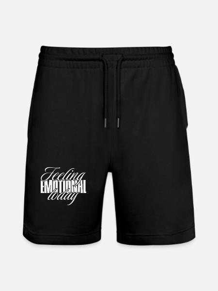 Feeling emotional today - Stanley/Stella Trainer Unisex Organic Jogging Shorts - black