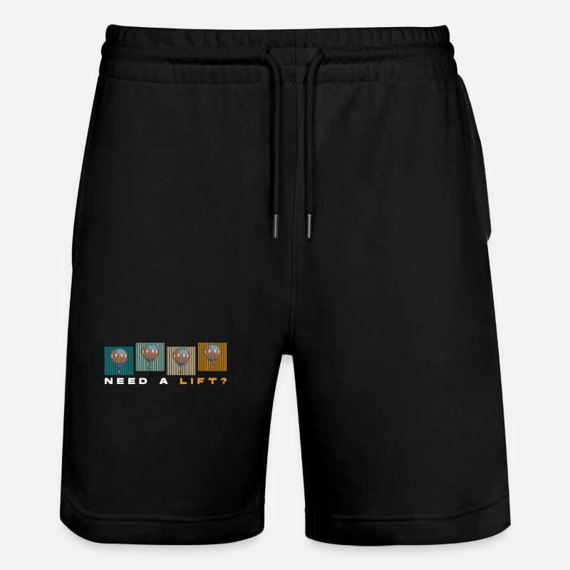 Ciel de montgolfière - Short de jogging bio TRAINER Stanley/Stella unisexe - noir