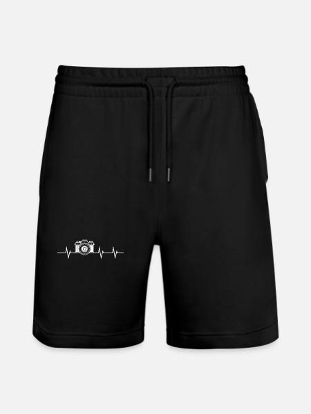 Heartbeat Photography - Stanley/Stella Trainer Unisex Organic Jogging Shorts - black