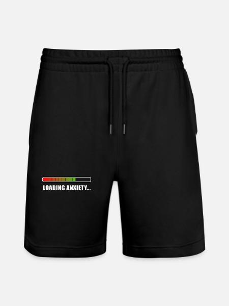 Loading Anxiety... - Stanley/Stella Trainer Unisex Organic Jogging Shorts - black