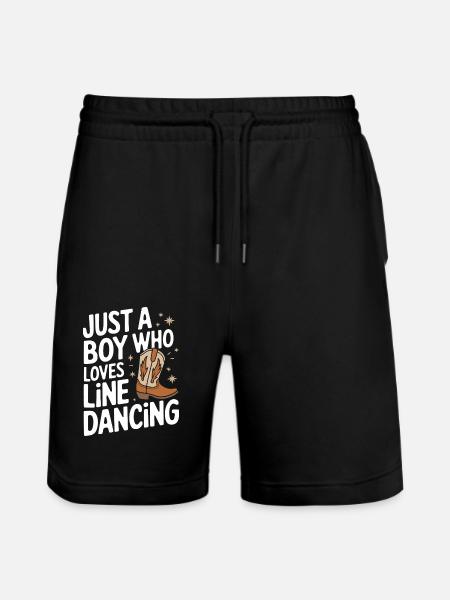 Line Dancing Dancing Dancers - Stanley/Stella Trainer Unisex Organic Jogging Shorts - black