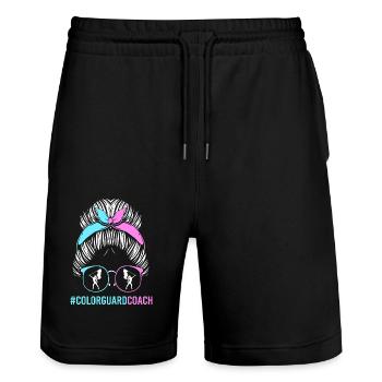 Carnaval Drapeau Carnaval agitant des drapeaux - Short de jogging bio TRAINER Stanley/Stella unisexe - noir - Devant - Nik (191cm) & Marisol (170cm)