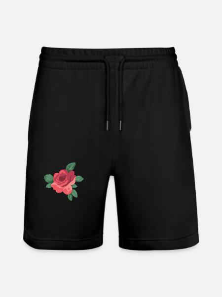 Rose - Stanley/Stella Unisex Bio Joggingshorts Trainer  - Schwarz