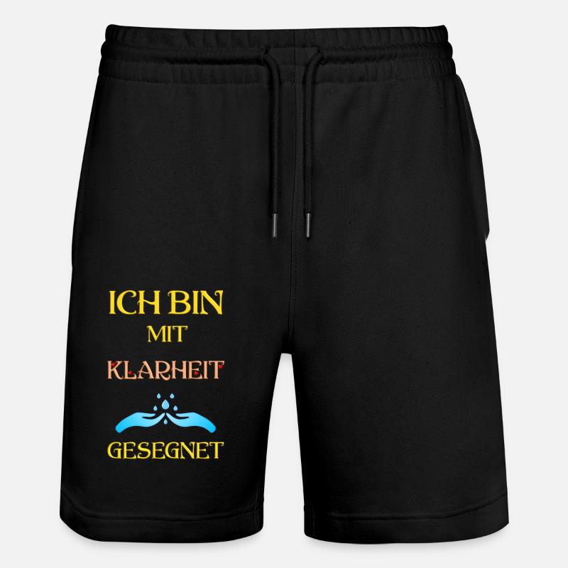 Je suis béni de lucidité - Short de jogging bio TRAINER Stanley/Stella unisexe - noir
